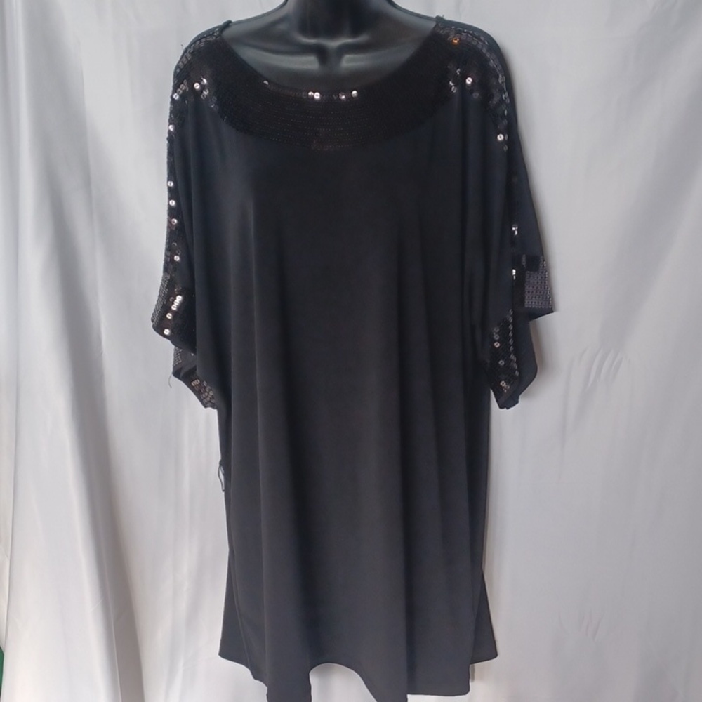Elle Black sequined mini dress